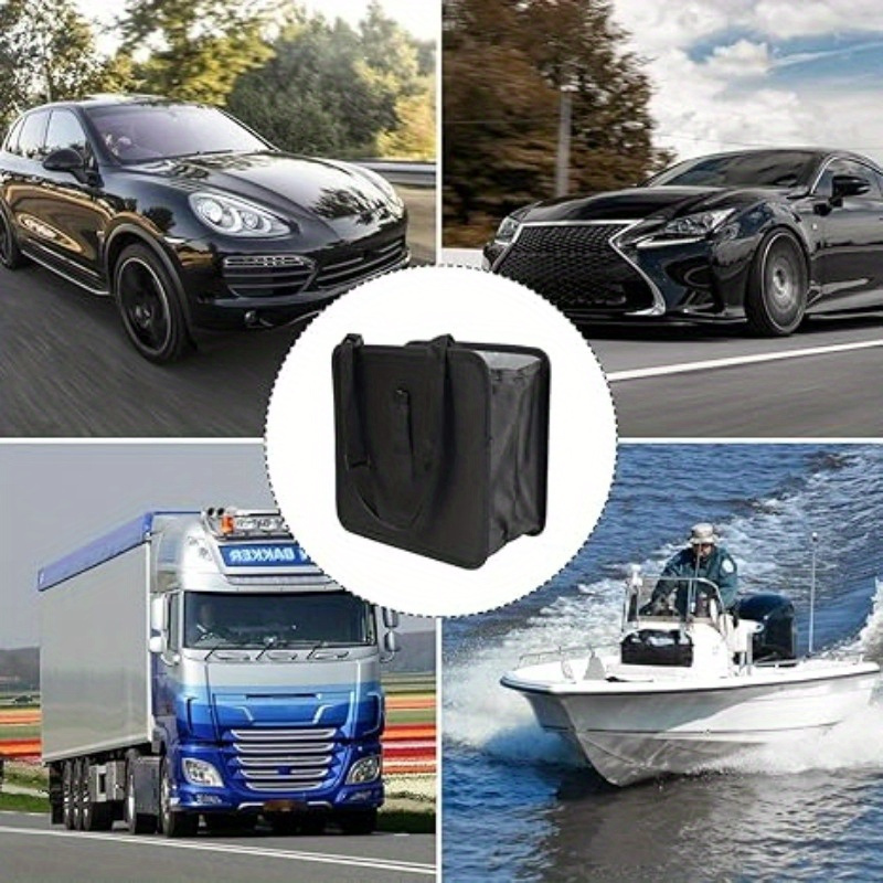 多機能防水折りたたみ式車用ゴミ箱ゴミ箱バッグ収納ポケットオー - Waterproof Car Trash Can With Lid のレビューと価格