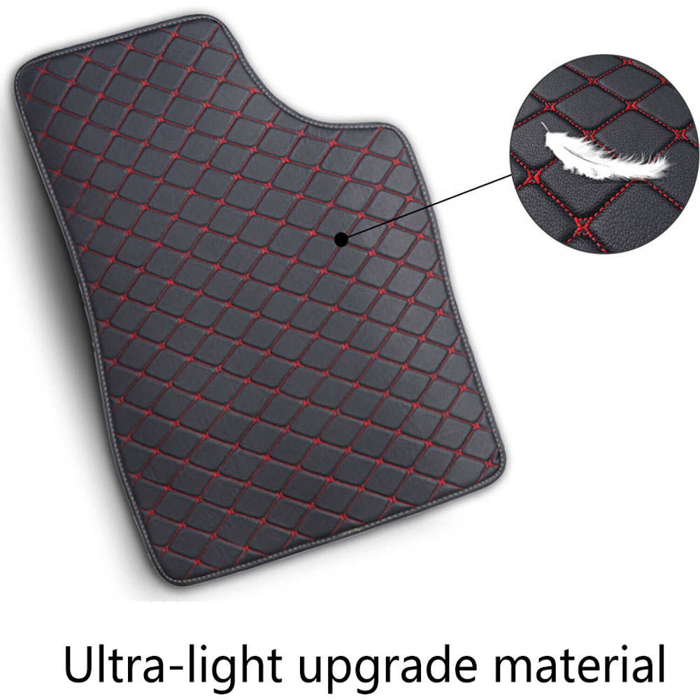 防水レザーカーフロアマット,ユニバーサル,カーインテリアアク - Car Floor Mats Universal Waterproof Leather のレビューと価格