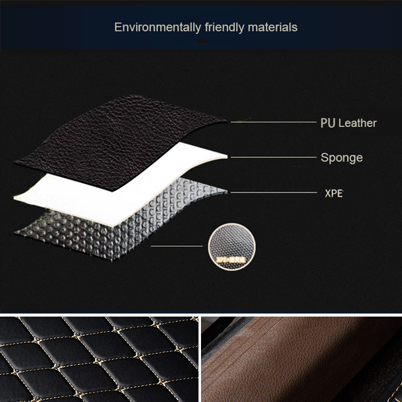 Kcimo 5枚組 車用フロアマット PUレザー 防水 車用 - Car Floor Mats Universal Waterproof Leather のレビューと価格