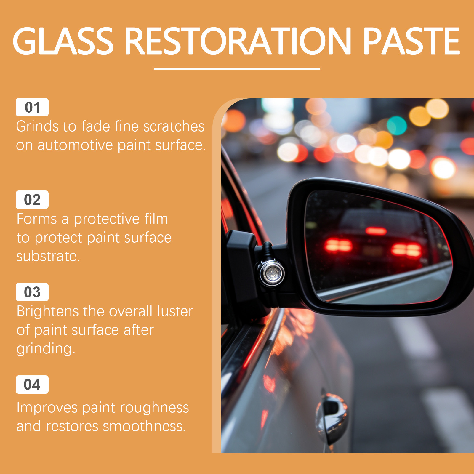 車のガラス研磨ワックス傷消しペースト、細かい傷、油膜、水垢を - Car Scratch Repair Polishing Wax Paste のレビューと価格