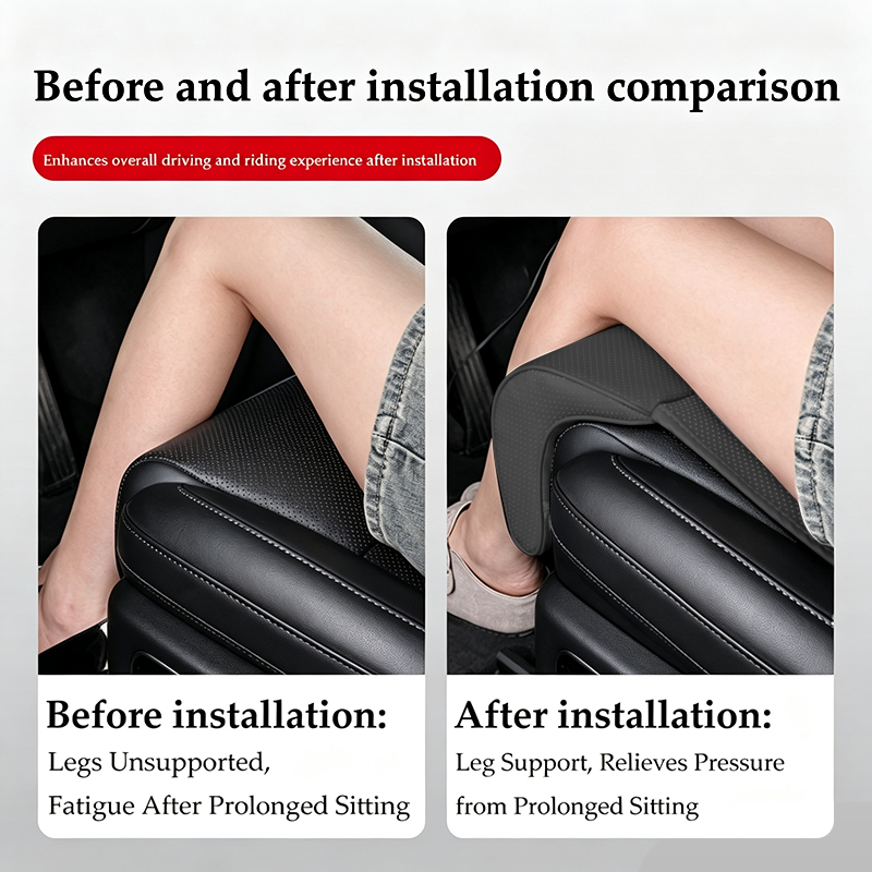 ナッパレザーレッグサポートエクステンションシートカバーメモリ - Memory Foam Car Neck Pillow Lumbar Support のレビューと価格