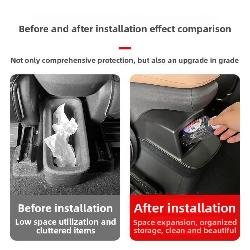 シリコン製リア収納ボックス BYD シーガル 2023+ 車 - Waterproof Car Trash Can With Lid のレビューと価格