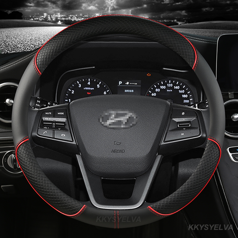 マイクロファイバー革車のステアリングホイールカバー抗スリップ - Car Steering Wheel Cover Anti Slip Breathable のレビューと価格