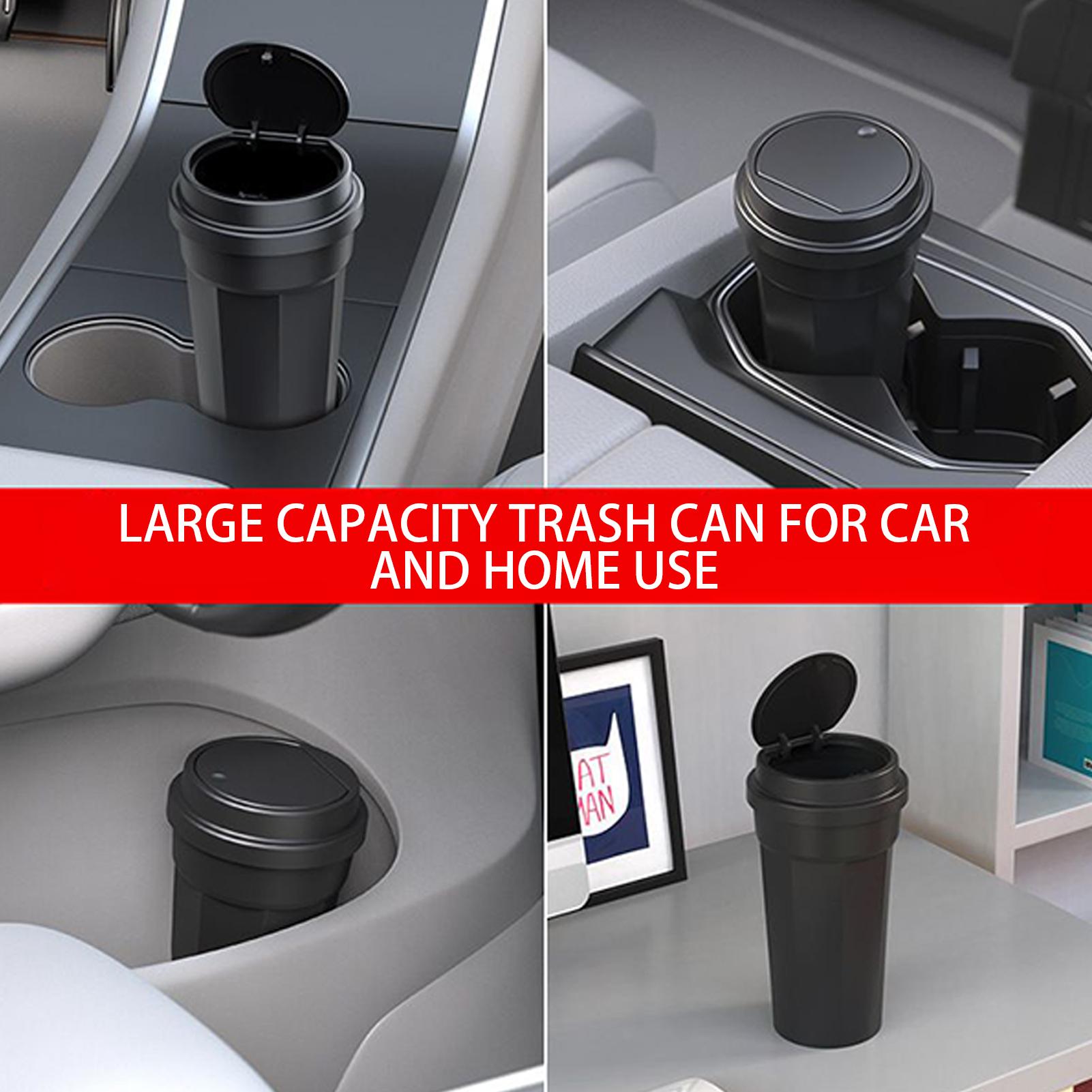 車のゴミ箱カップホルダー多目的防水車のゴミ箱蓋付き自動車アク - Waterproof Car Trash Can With Lid のレビューと価格