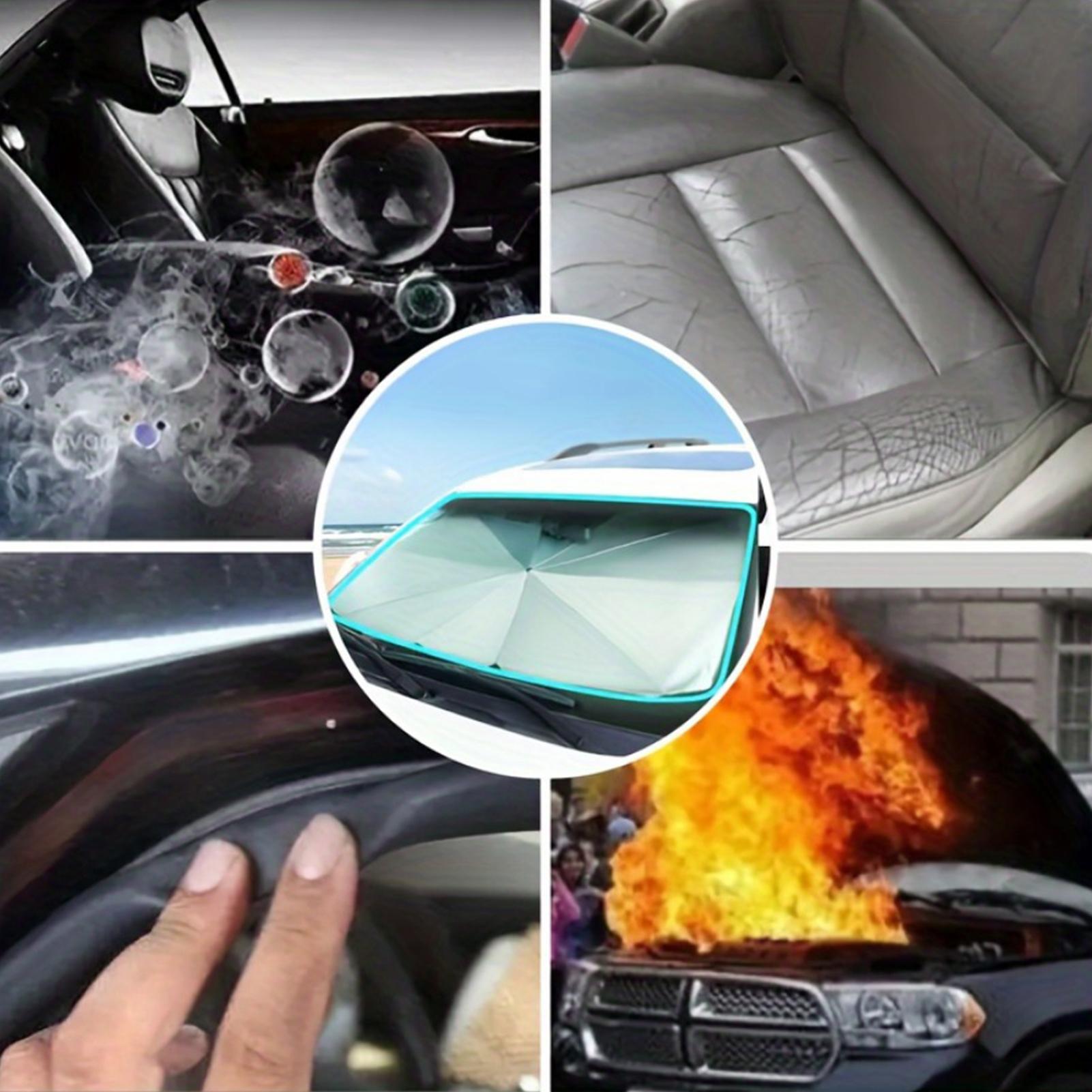 ポータブルカーサンシェード傘、フロントガラス用、高遮光UVカ - Car Sunshade Windshield Umbrella Foldable のレビューと価格