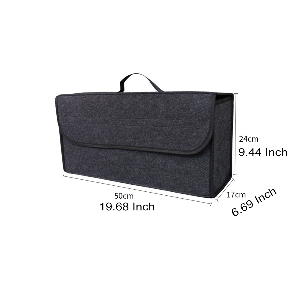 車用収納バッグ 車のトランク用ソフトオーガナイザー フェルト - Car Trunk Organizer Foldable Storage Box のレビューと価格