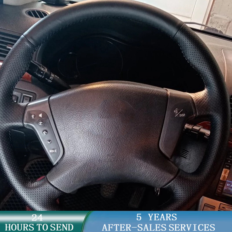 トヨタアベンシス2003-2007用のカスタマイズされた車の - Car Steering Wheel Cover Anti Slip Breathable のレビューと価格