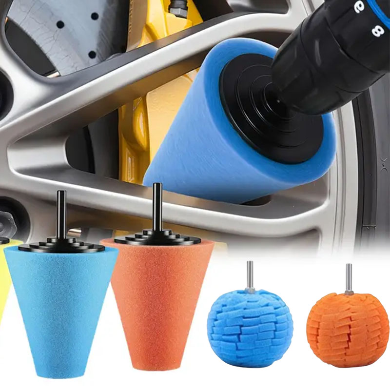 車のドリル研磨スポンジパッドキット ハブ研磨パッド 金属コー - Car Care のレビューと価格