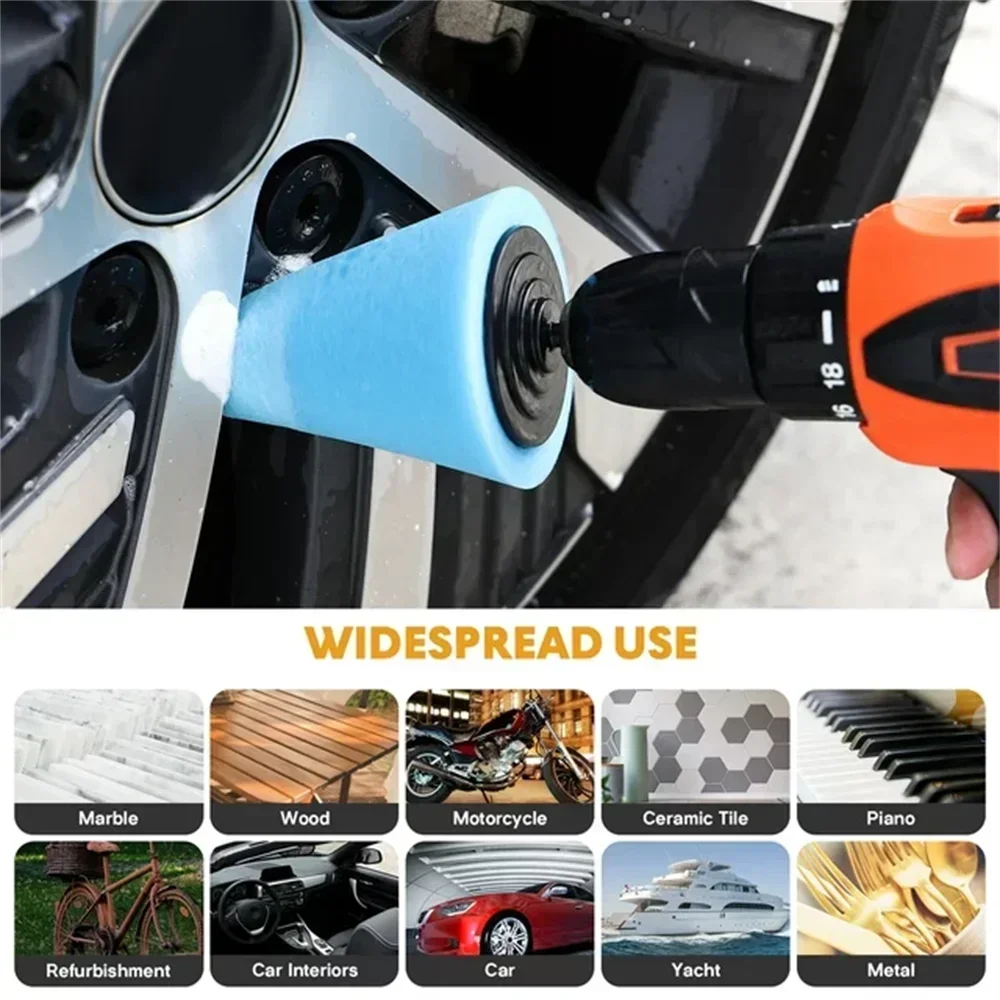 車のドリル研磨スポンジパッドキット ハブ研磨パッド 金属コー - Car Care のレビューと価格