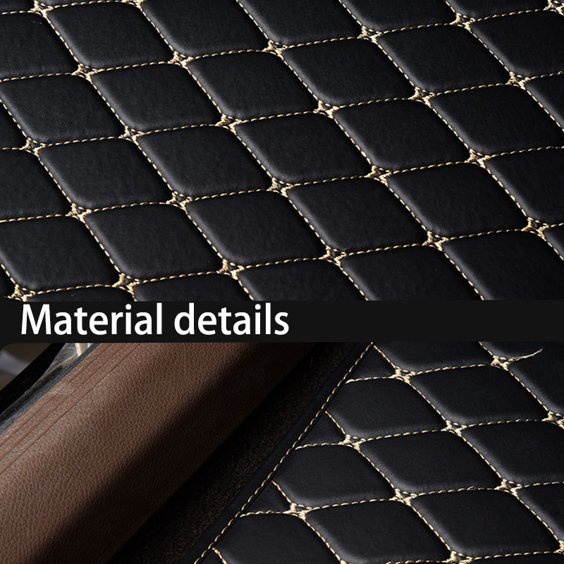 5ピースユニバーサルカーフロアマットセット、防水PUレザーフ - Car Floor Mats Universal Waterproof Leather のレビューと価格