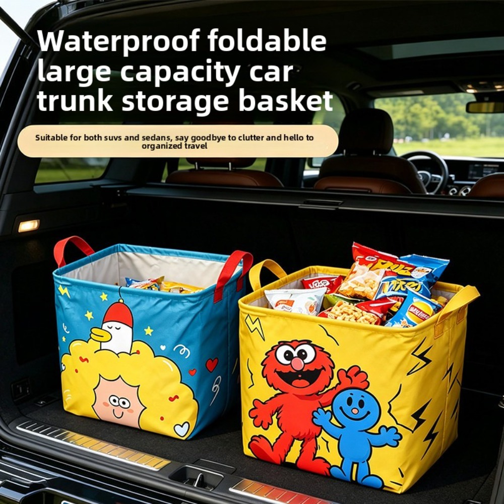 折りたたみ式車用トランク収納ボックス 多機能車載雑物オーガナ - Car Trunk Organizer Foldable Storage Box のレビューと価格
