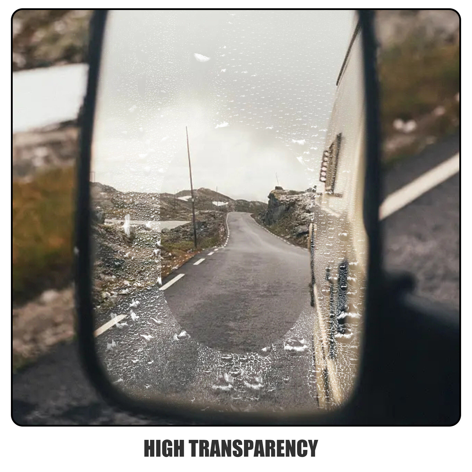 20枚入り 車用バックミラー保護フィルム 防水 撥水 防雨  - Anti Glare Car Rearview Mirror Film のレビューと価格