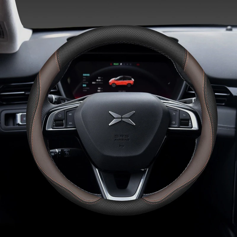 車のステアリングホイールカバーラップホルダー Xpeng G - Car Steering Wheel Cover Anti Slip Breathable のレビューと価格