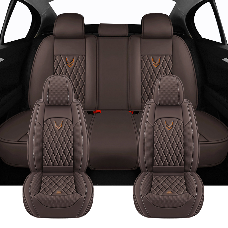 フルセットユニバーサルカーシートカバー三菱 L200 ASX - Leather Car Seat Covers Full Set Universal のレビューと価格