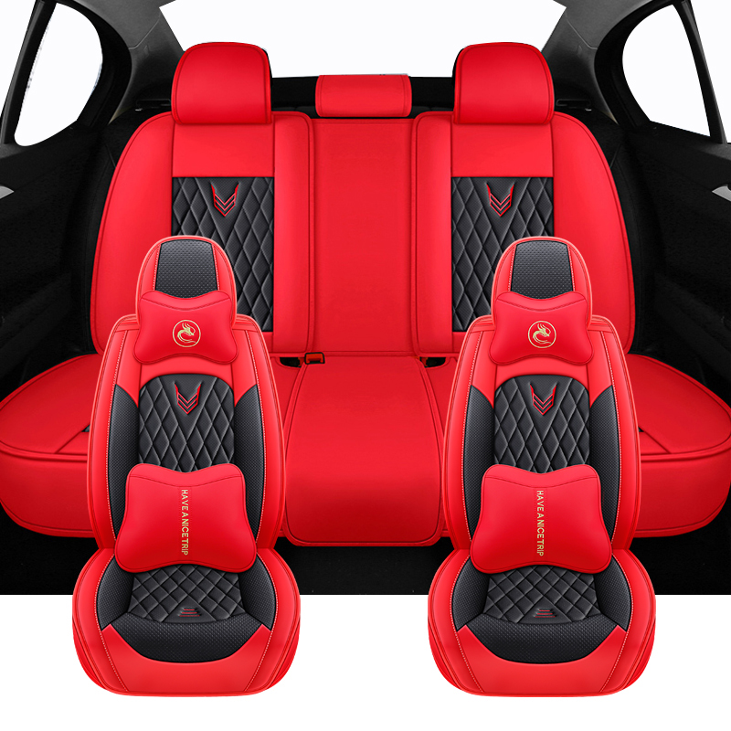 フルセットユニバーサルカーシートカバー三菱 L200 ASX - Leather Car Seat Covers Full Set Universal のレビューと価格