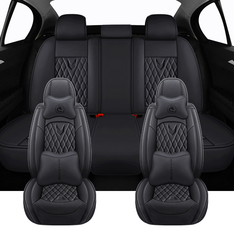 フルセットユニバーサルカーシートカバー三菱 L200 ASX - Leather Car Seat Covers Full Set Universal のレビューと価格
