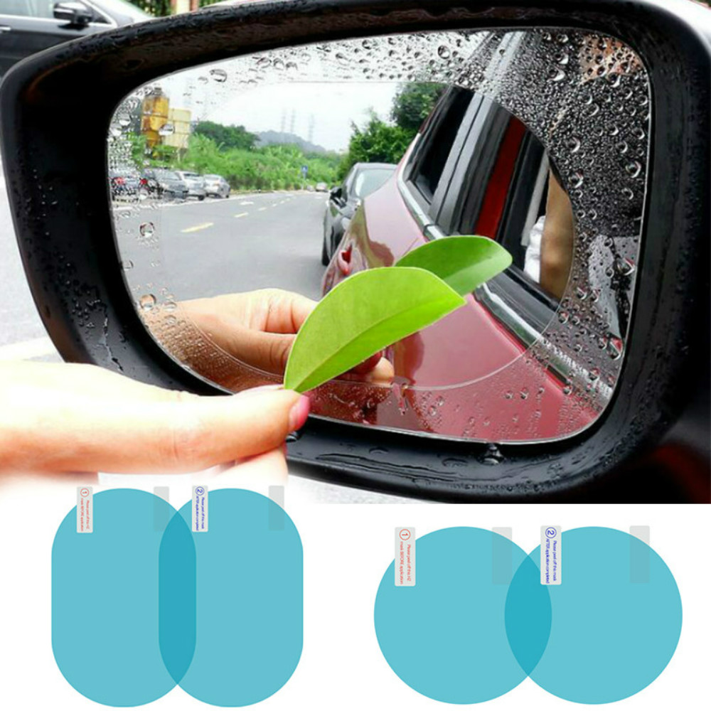 車のバックミラー用防雨フィルム防曇ステッカー防水アンチグレア - Anti Glare Car Rearview Mirror Film のレビューと価格