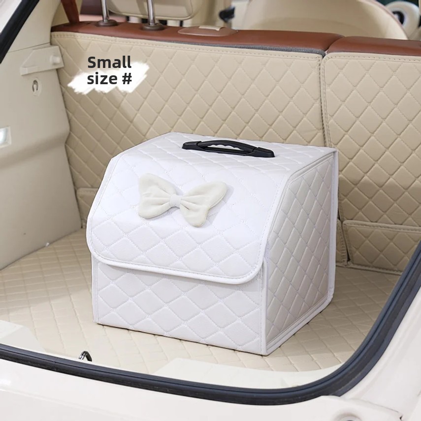 車用トランク収納ボックス、ダイヤモンド模様の折りたたみ式車用 - Car Trunk Organizer Foldable Storage Box のレビューと価格