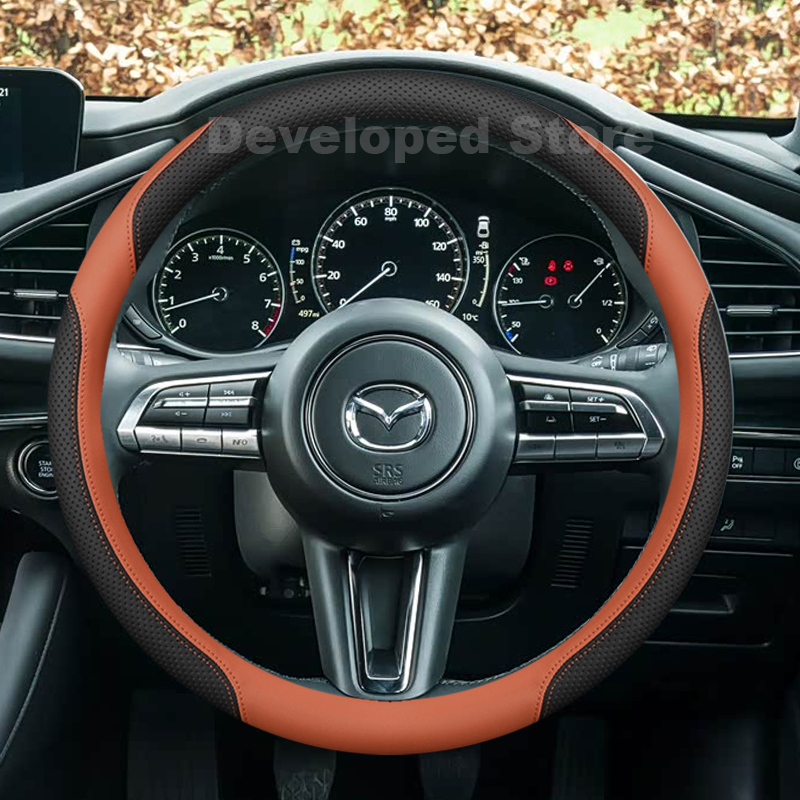 マツダ3 アクセラ BP マツダ3 スカイアクティブX AW - Car Steering Wheel Cover Anti Slip Breathable のレビューと価格