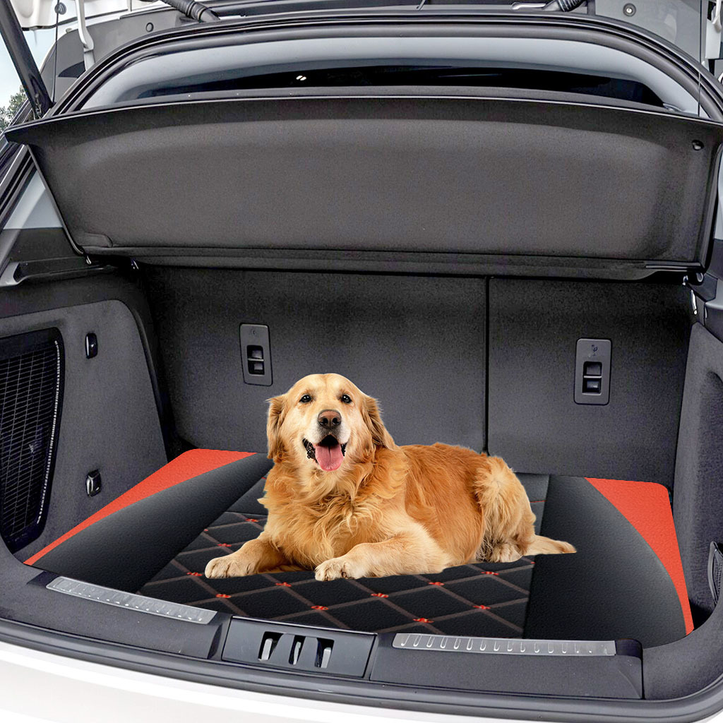 ユニバーサルカーフロアマット高級ブラックレッドクラウン刺繍キ - Car Floor Mats Universal Waterproof Leather のレビューと価格