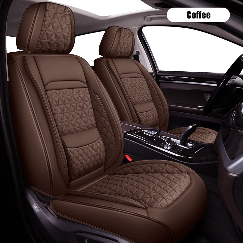 カーシートカバー フルセット、ほとんどの車種、SUV、ピック - Leather Car Seat Covers Full Set Universal のレビューと価格