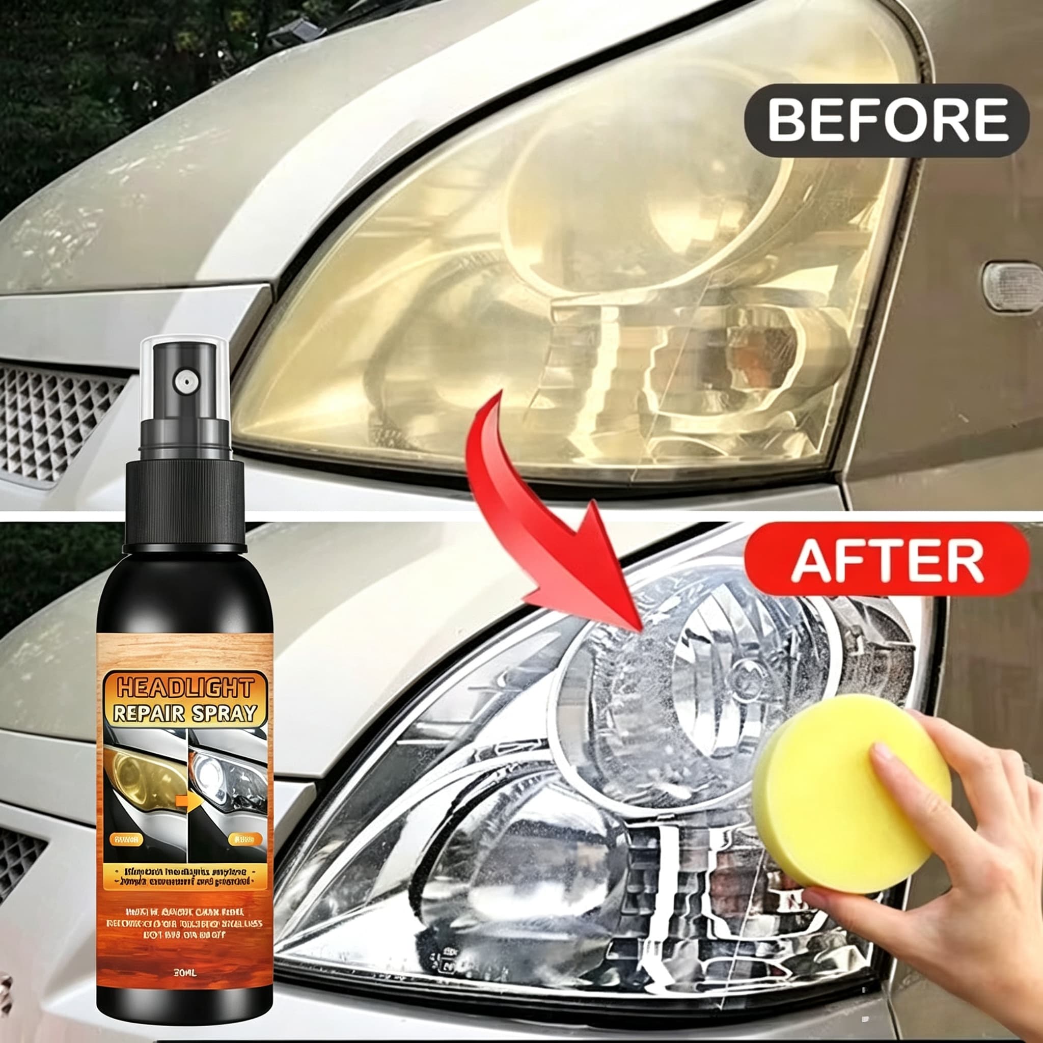 車のランプ修復研磨キット - ヘッドライト傷除去剤＆酸化クリ - Car Scratch Repair Polishing Wax Paste のレビューと価格