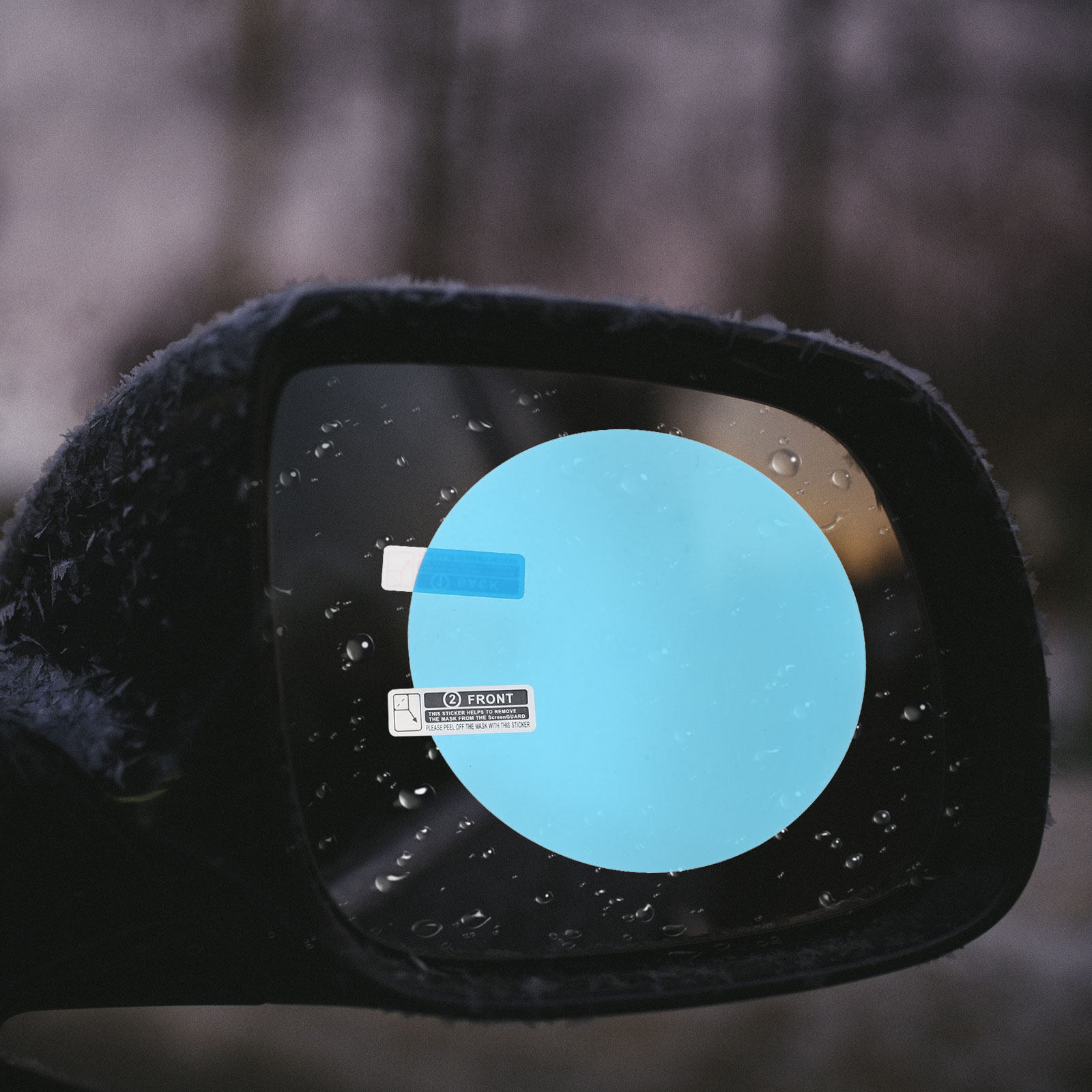 1ペア 車用バックミラーフィルム 防曇 防雨 保護ステッカー - Anti Glare Car Rearview Mirror Film のレビューと価格
