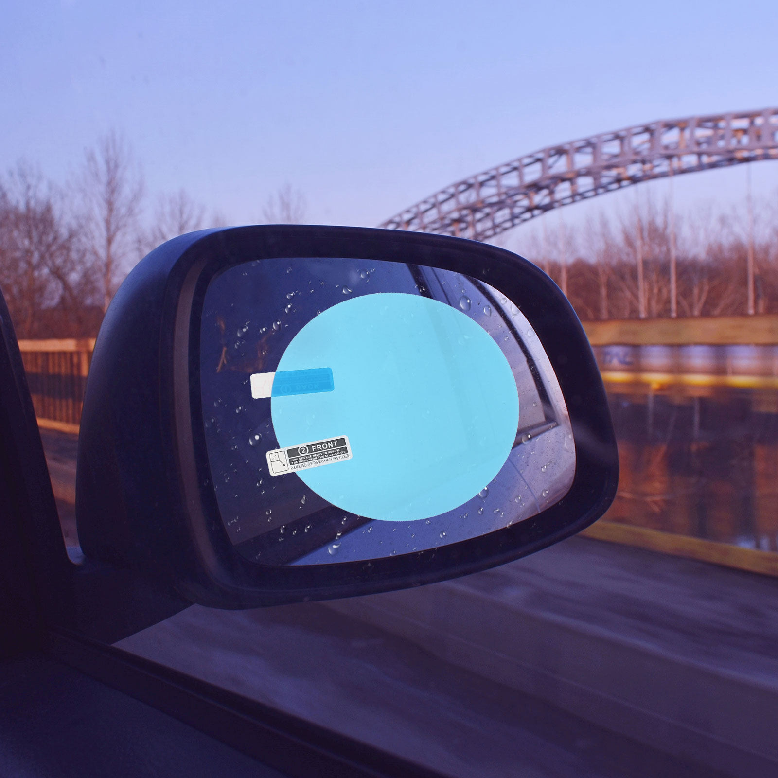 1ペア 車用バックミラーフィルム 防曇 防雨 保護ステッカー - Anti Glare Car Rearview Mirror Film のレビューと価格
