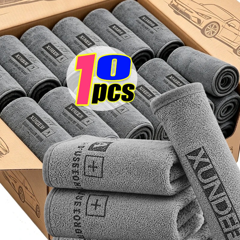 多目的洗車マイクロファイバータオル両面厚手クリーニングクロス - Microfiber Car Drying Towel Super Absorbent のレビューと価格