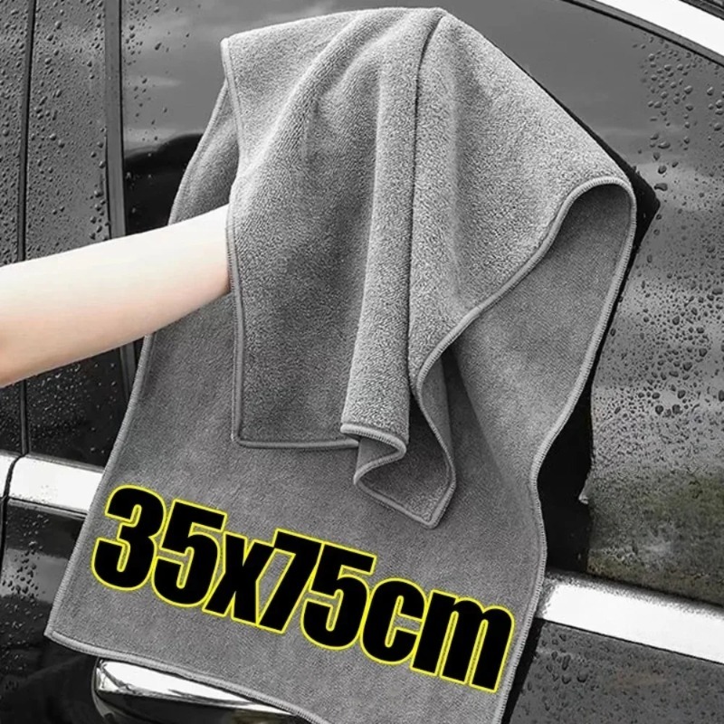 多目的洗車マイクロファイバータオル両面厚手クリーニングクロス - Microfiber Car Drying Towel Super Absorbent のレビューと価格